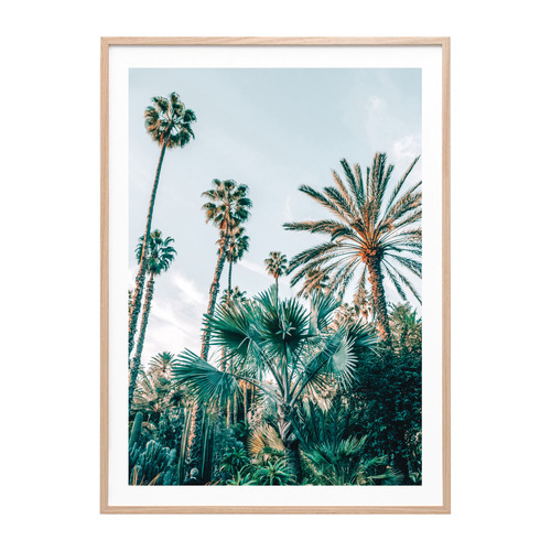 Lush Palms Framed Paper Print Wall Art