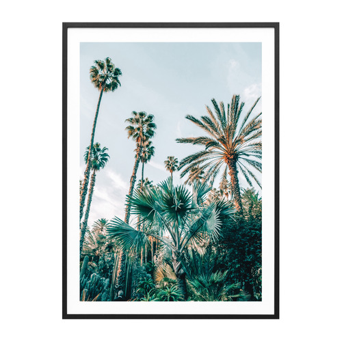 Lush Palms Framed Paper Print Wall Art