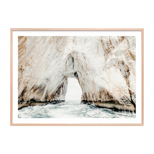 Blue Grotto Framed Paper Print Wall Art