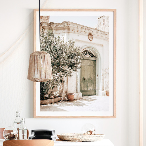 Old Town Framed Paper Print Wall Art