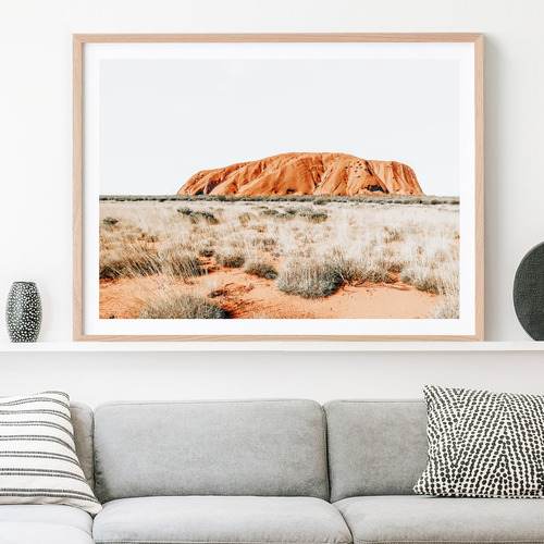 Uluru Framed Paper Print Wall Art