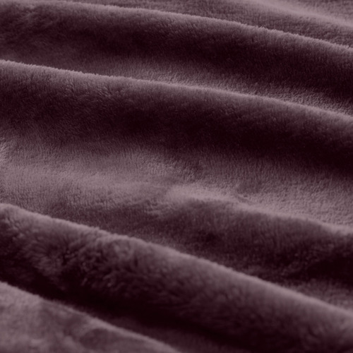 Aubergine Lucia Luxury Plush Velvet Blanket