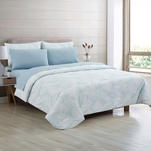 Palm Bayview Comforter Set | Temple & Webster