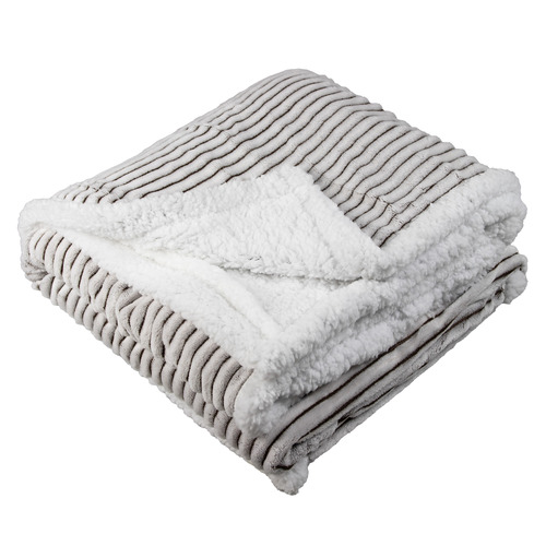 Auburn Striped Flannel Throw