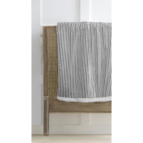 Auburn Striped Flannel Throw
