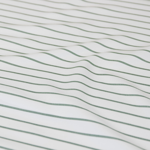 Sage Stripe Frankie Quilt Cover Set