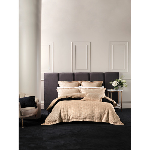 Gold Winston Cotton-Blend Quilt Cover Set