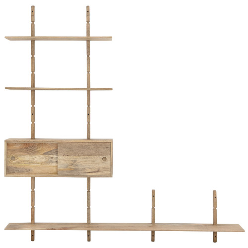 Natural Mango Wood Wall Shelf Temple & Webster