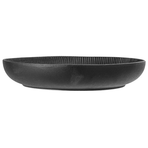 BloomingVille Black Stoneware Serving Bowl Temple & ster