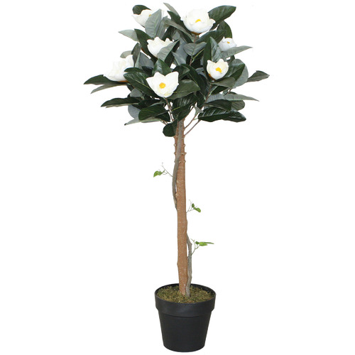 110cm Potted Faux Magnolia Plant Temple & ster