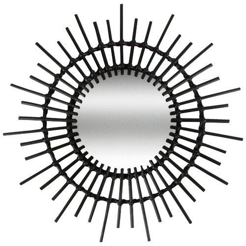 Hoi An Round Wooden Wall Mirror