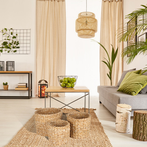3 Piece Sunshine Cylinder Seagrass Basket Set