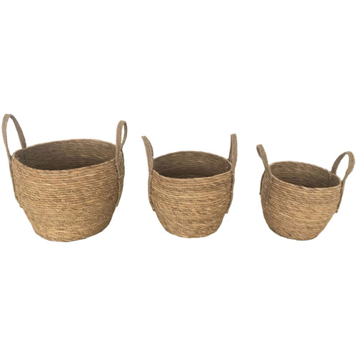 3 Piece Ropa Natural Fibre Basket Set