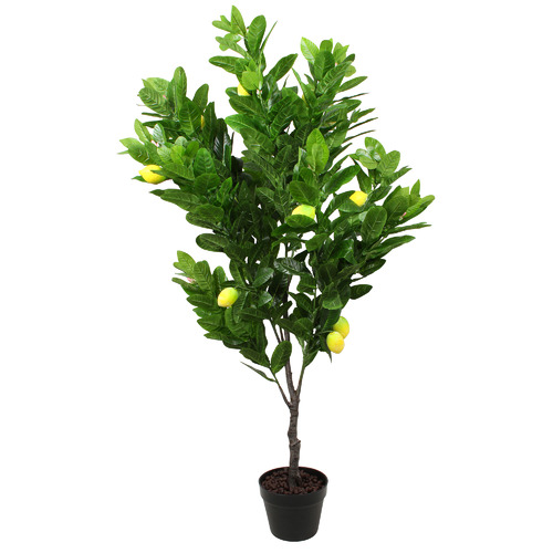 130cm Potted Faux Lemon Tree Temple & ster