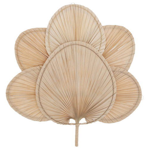 Pila Fan Palm Leaf & Bamboo Wall Accent | Temple & Webster