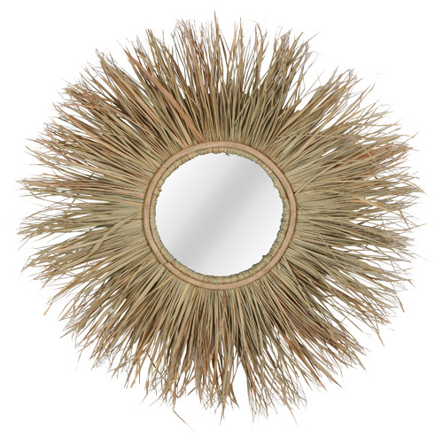 Papaya&Patina Natural Uli Grass Mirror | Temple & Webster