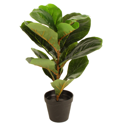 Papaya&Patina 45cm Potted Faux Fiddle Leaf Plant | Temple & Webster