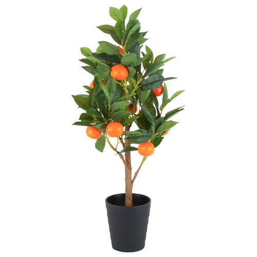 50cm Potted Faux Orange Tree Plant Temple & ster