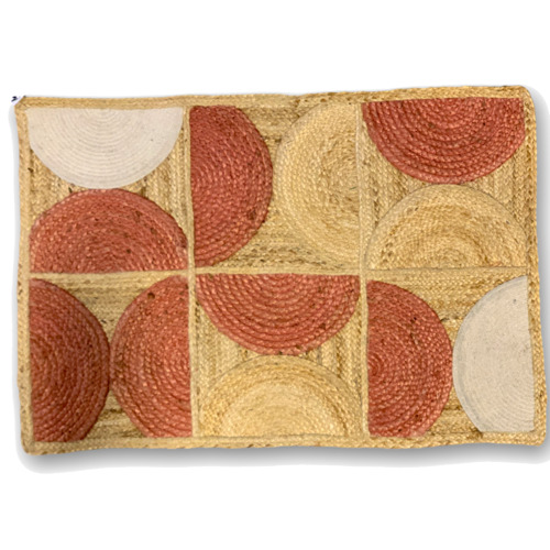 Orange & Yellow Salli Hand-Knotted Jute Rug