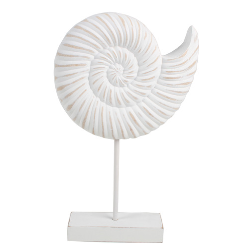 White Sea Conch Shell Decorative Ornament