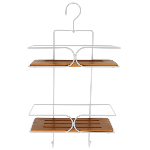 2 Tier Bamboo Shower Caddy