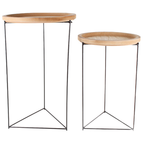 2 Piece Ardano Wood Side Table Set