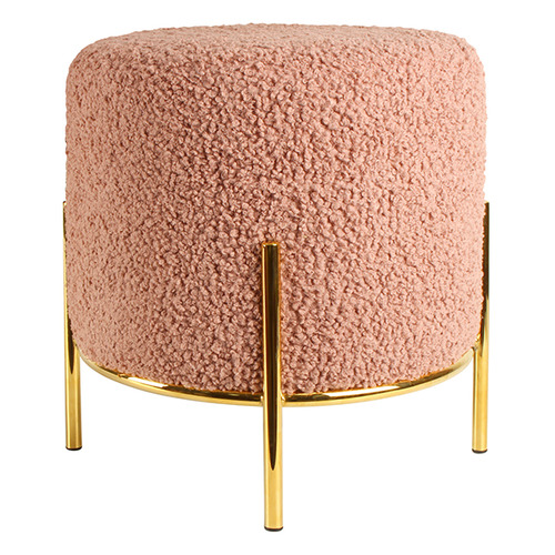 pink and gold stool