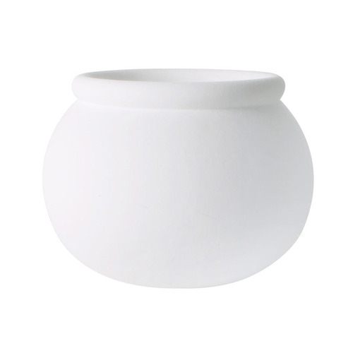 White Liliana Bulb Concrete Planter