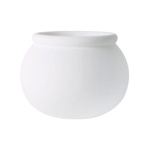 White Liliana Bulb Concrete Planter