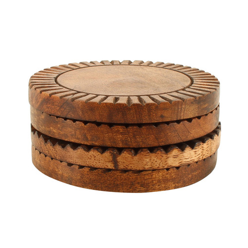 Natural Ives Mango Wood Coasters