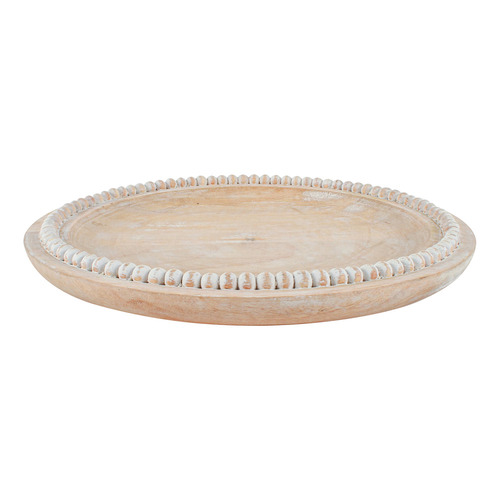 34cm Bryony Mango Wood Serving Plate