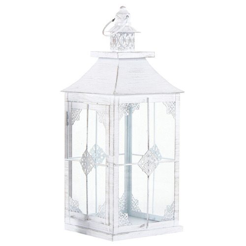 White Badalh Iron Decorative Lantern