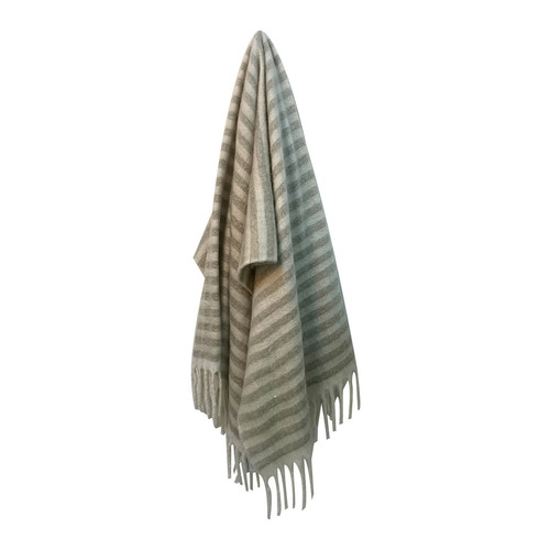 Ianthe Brushed Striped Throw | Temple & Webster
