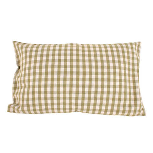 Cyrlla Gingham Cotton Lumbar Cushion