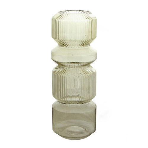 Bibo Ribbed Glass Vase
