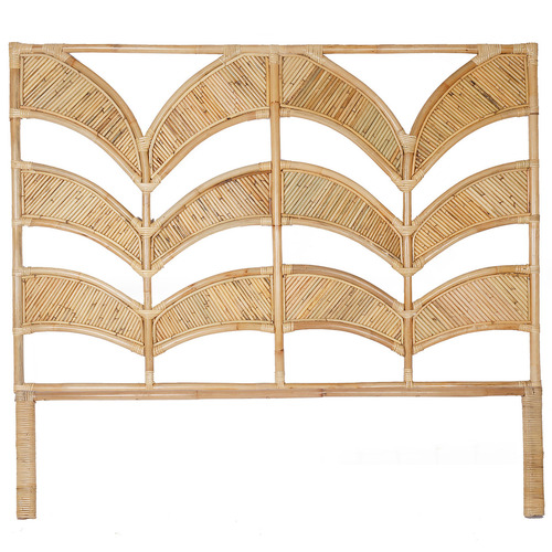 Bebe Wave Rattan Bedhead