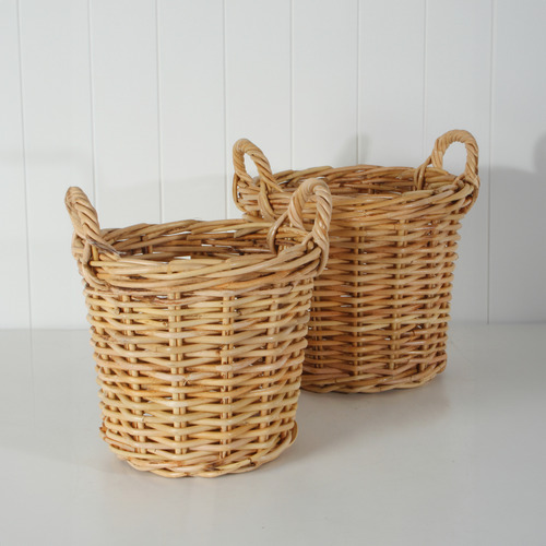 2 Piece Cheche Kubu Rattan Basket Set