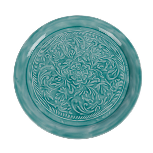 Turquoise Roe Round Plate