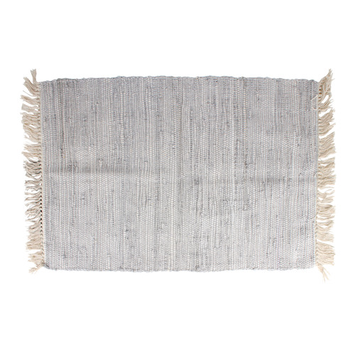 Grey Santorini Cotton Rug