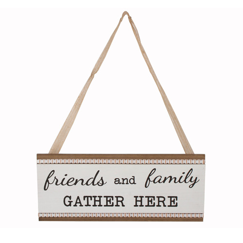Delilah Family & Friends Gather Plaque Wall Accent