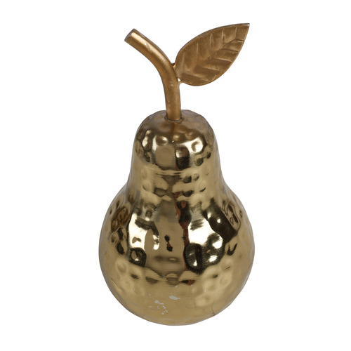 Gold Seb Pear Ornament | Temple & Webster