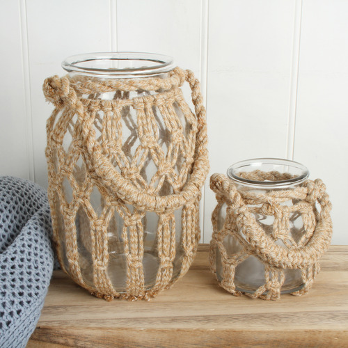 30cm Haydn Macrame Vase