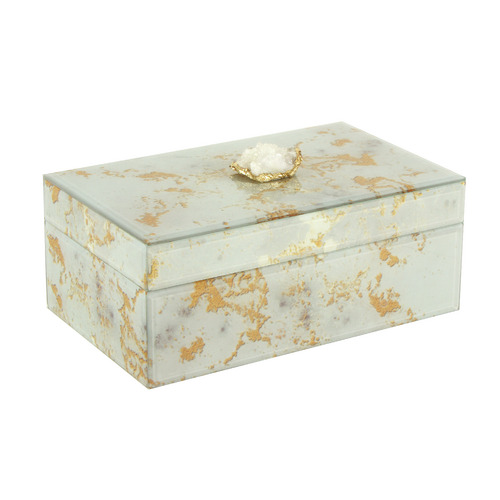 Wilbur Agate Glass Jewellery Box