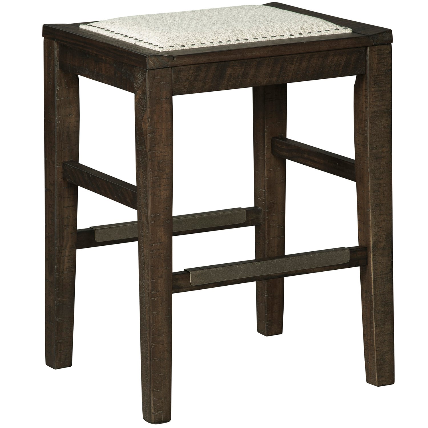 61cm Brown & White Hallishaw Barstool