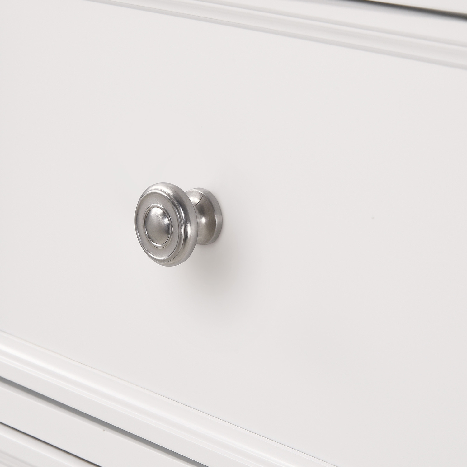 White Monroe Acacia Wood Bedside Table
