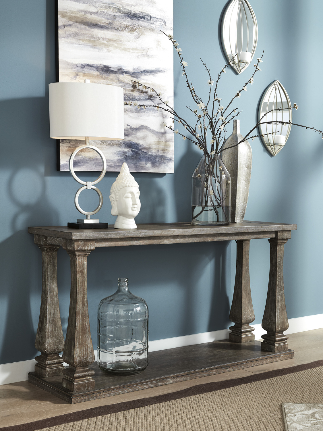 Gallatin Elm Wood Console Table