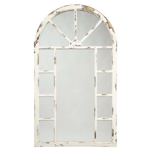 Antique White Divlar Large Mirror