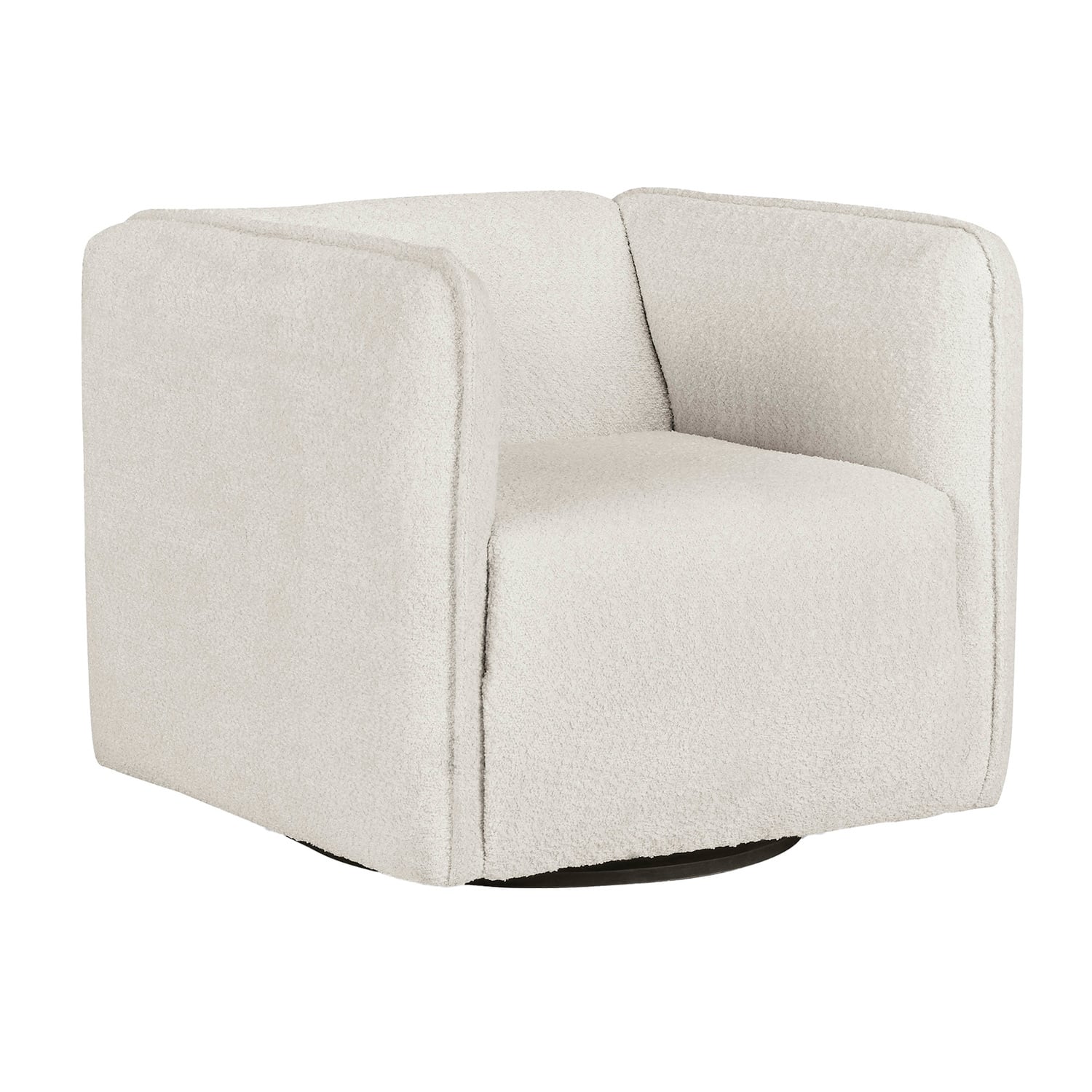 Amber Boucle Swivel Accent Chair