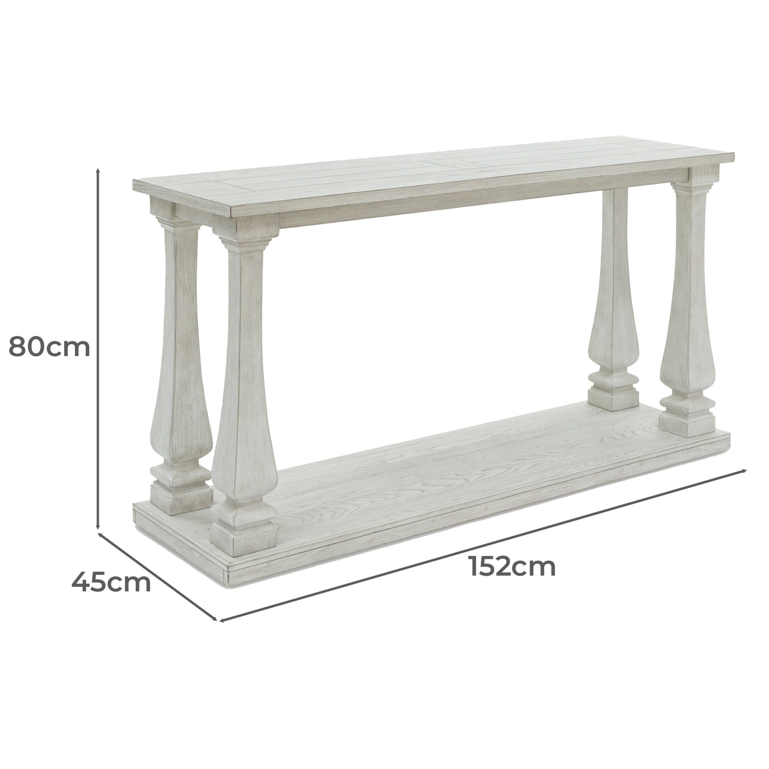 White Serene Console Table