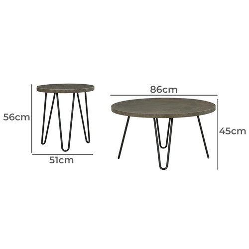 3 Piece Azrael Table Set